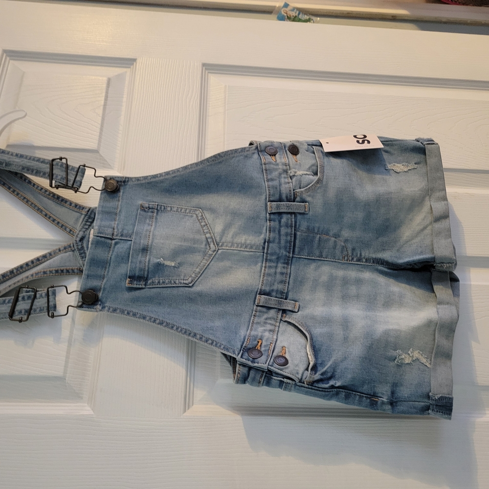 Denim Short Overalls